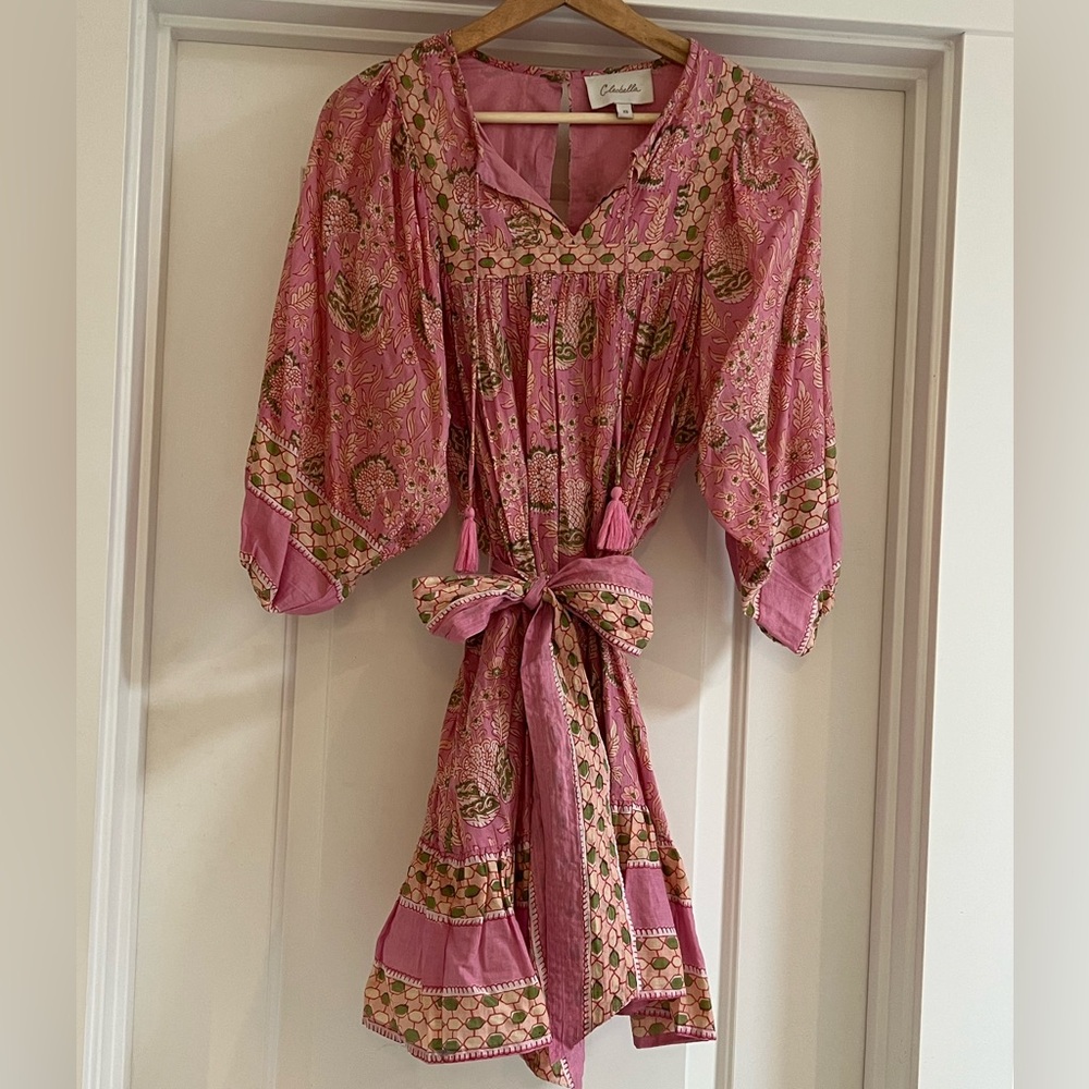 Cleobella Pink Long Sleeve Dress